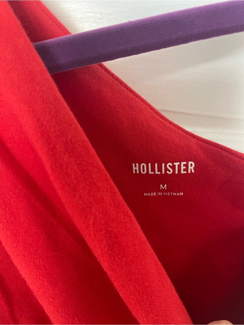 Hollister One-Shoulder Red Tank Top - Picture 2 of 3